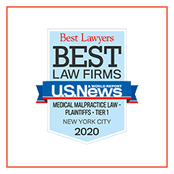 Best Law Firm - U.S. News Medical Malpractice Law: Plaintiffs New York City 2020